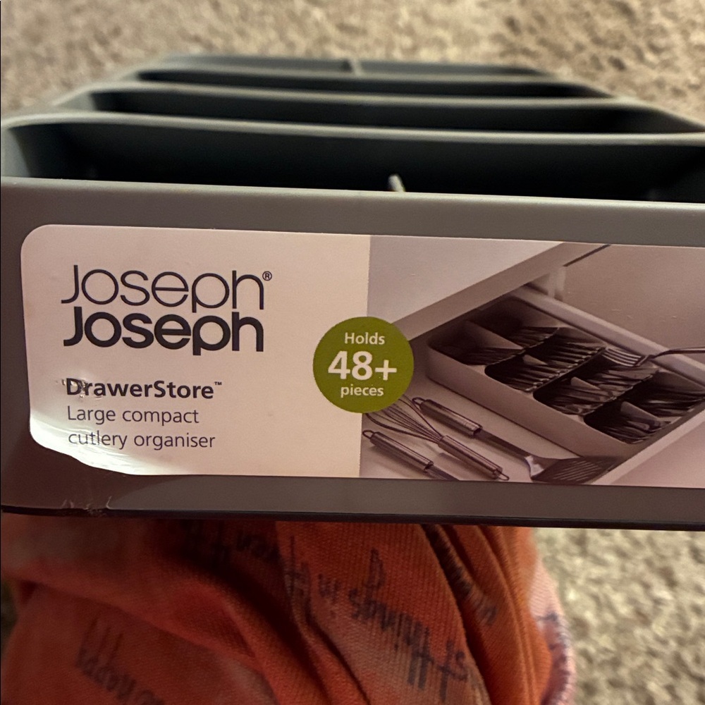 DrawerStore Compact Cutlery Organizer - Gray